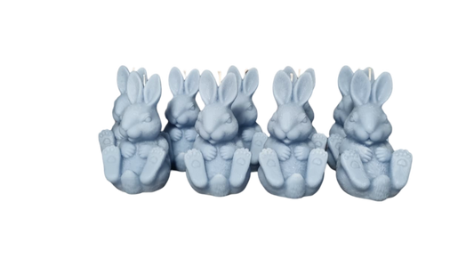Easter bunny candle pack (10)- 002