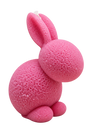 Textured Bunny 02 | Decorative Easter Pillar Candle
