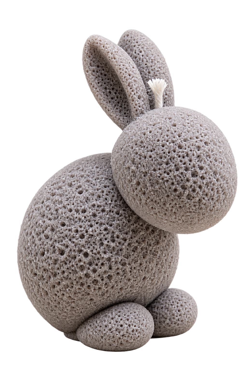 Textured Bunny 02 | Decorative Easter Pillar Candle