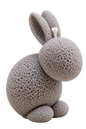 Textured Bunny 02 | Decorative Easter Pillar Candle