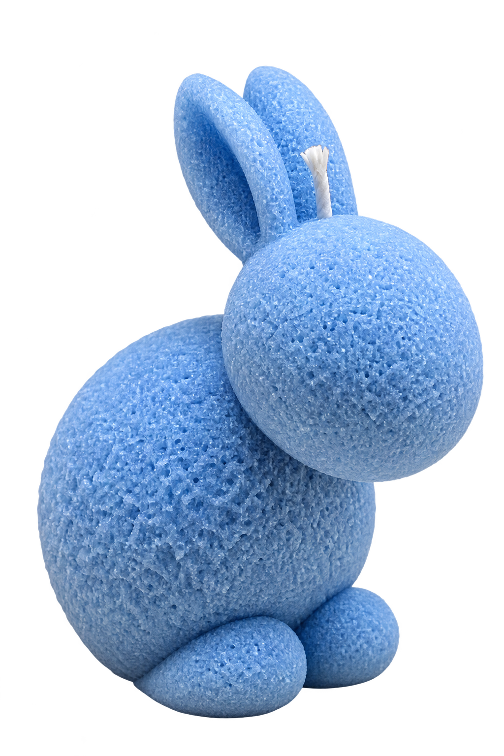 Textured Bunny 02 | Decorative Easter Pillar Candle