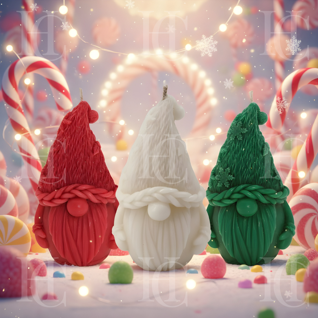 Christmas Gnome Candle