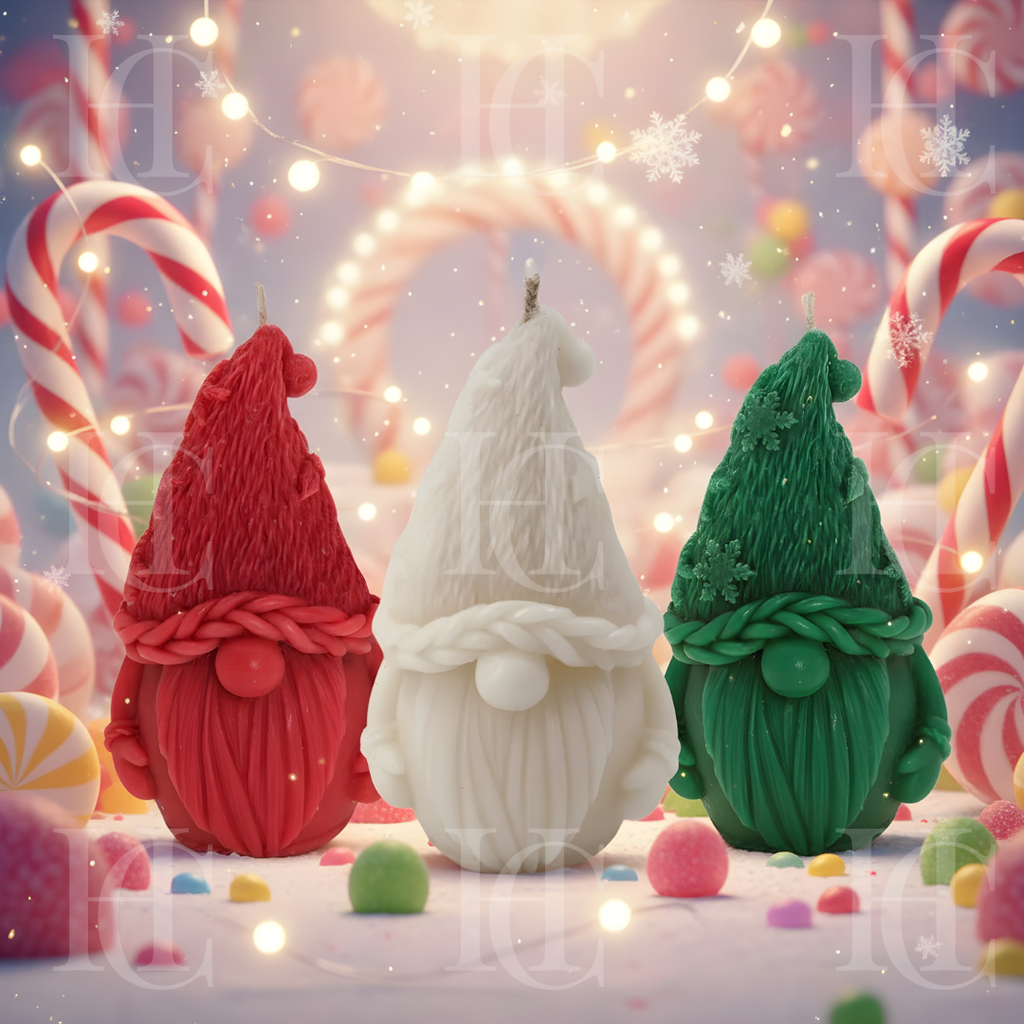 Christmas Gnome Candle