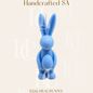 Egg hug bunny | Decorative Easter Pillar Candle