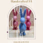 Egg hug bunny | Decorative Easter Pillar Candle