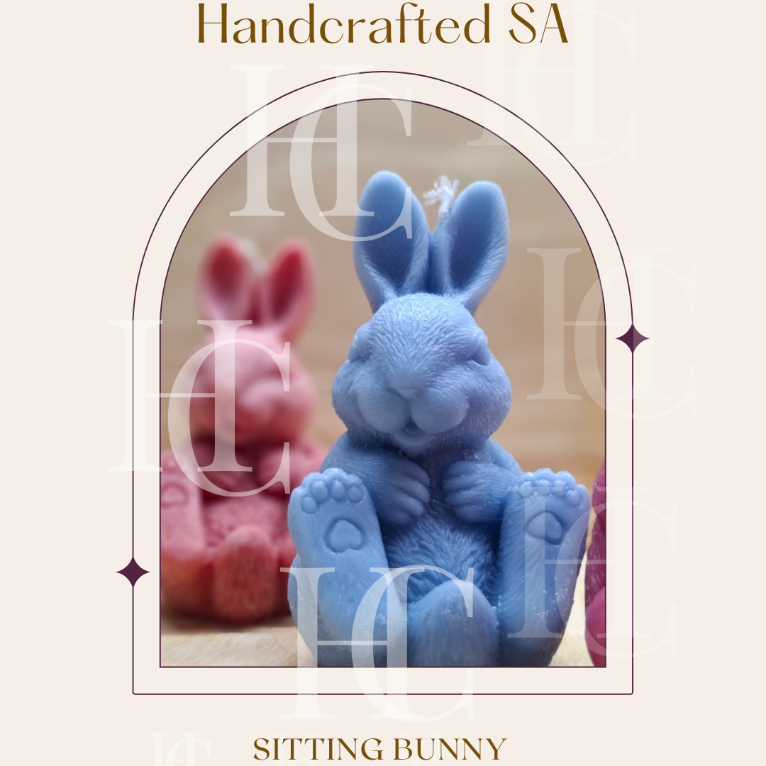 Sitting Bunny | Decorative Easter Pillar Candle