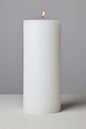 Wax Pillar Candle H18 cm D7 cm, Unscented 12PK